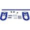 Ekena Millwork Premium Wagon Wheel Horseshoe Barn Door Hardware Set w/ 5' Track for 2 1/4" Doors, Blue Ribbon GB600155H2WBR - alternate 1